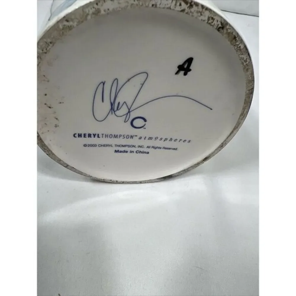 Cheryl Thompson Atmosphere Lady Face Covered Dishes Storage Canister Art‎ Decor